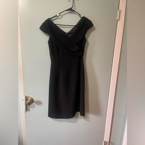 David Warren OFF-SHOULDER CROSS-FRONT SWEATERDRESS - worn once or twice